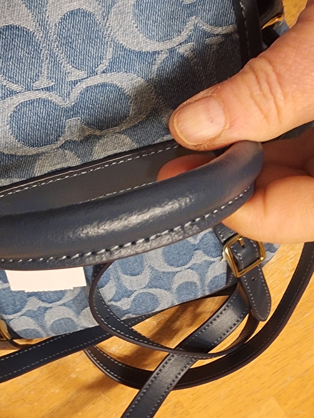 Coach Hadley Backpack in Signature Denim NWT - Picture 10 of 11